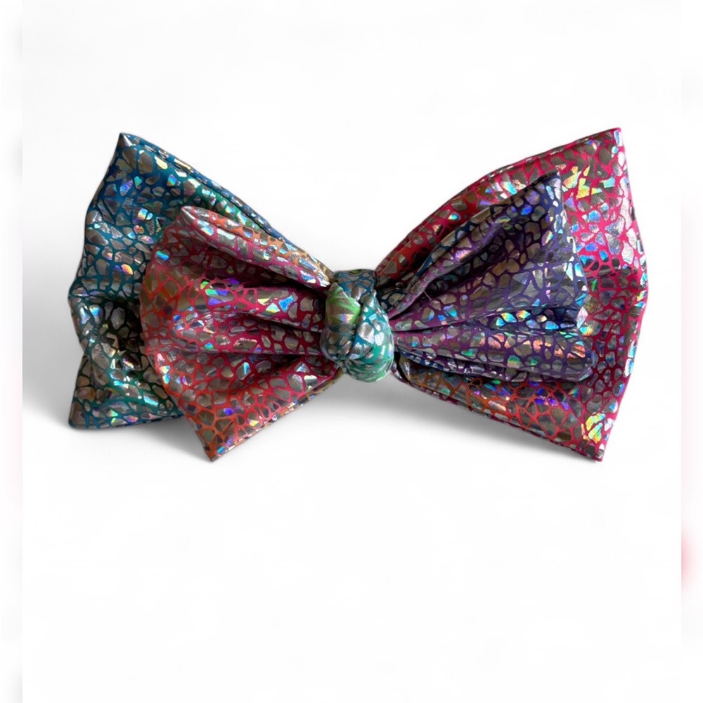 HANDMADE Multicolor Scrunchie and Bow Set - Picture 4 of 7